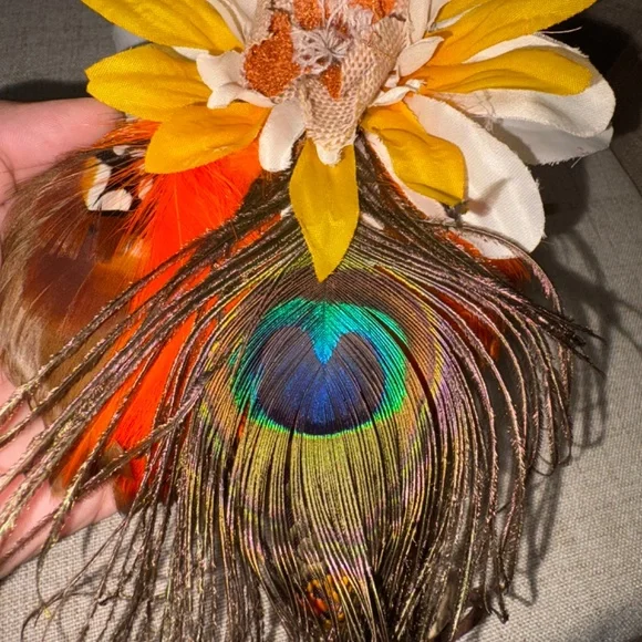 Gypsy Junque | Feather & Floral Headdresses | 3 Pieces - Picture 11 of 16